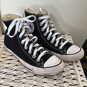 Converse Black and White Chuck Taylor High-Tops